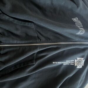 Black Wolves Zip-Up Hoodie